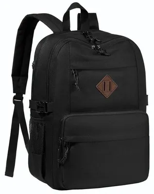 Produktbild von Leichter 20L Schulrucksack Schwarz Wasserabweisend