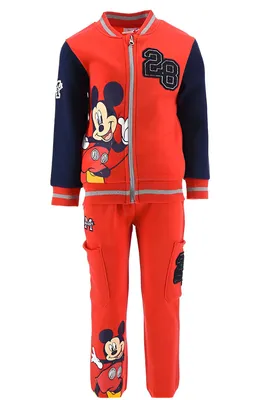 Produktbild von Roter Disney-Trainingsanzug Größe 116 - Mickey Mouse
