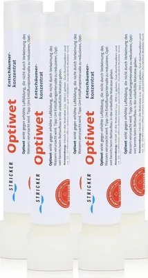 Immagine prodotto di Disaerante e antischiuma per letti ad acqua - Stricker Optiwet - 5 x 15ml