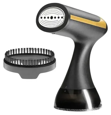 Image de Fer à vapeur de voyage - 1300 W - Réservoir d'eau de 350 ml - Température de 130 °C - 220 V - Prise européenne - Noir