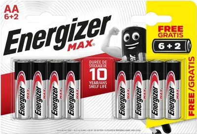 Image de Energizer LR06 Max Power Seal Mignon 6+2-er Blister