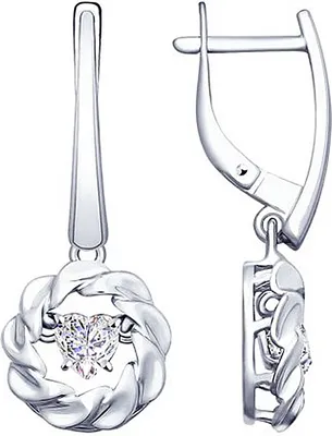 Produktbild von Sokolov Ohrhänger aus 925 Silber mit Zirkonia, Sterlingsilber Ohrringe