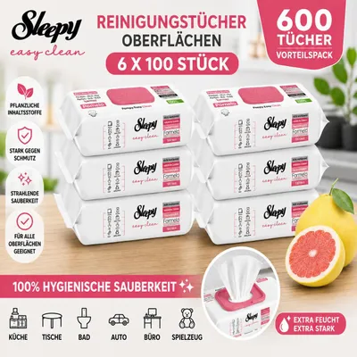Produktbild von Sleepy Easy Clean Pomelo 6x100