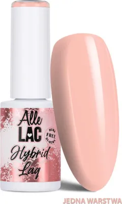 Obrázek produktu pro Hybridní LED/UV gelový lak na nehty Nude Peach Veil AlleLac bez HEMA/Di-HEMA 6 g