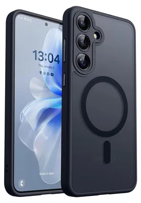 Produktbild von Conie Zoya Magsafe Schutzhülle für Samsung Galaxy A56 5G Hybrid Hard Silikon Case Magnet Cover Hülle mit Kamera Schutz in Schwarz