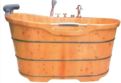 Produktbild von Fitovanna Wellnesswanne Entspannungsbad Badezuber Holzbadewanne 135x70 cm
