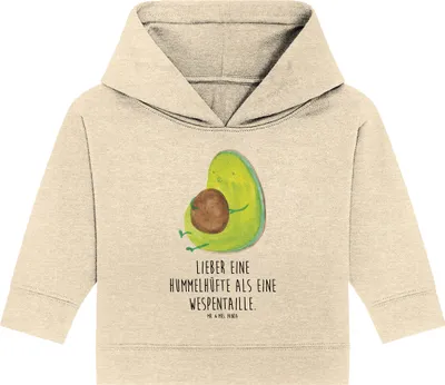 Produktbild von Mr. & Mrs. Panda Organic Baby Hoodie Avocado Pfeifen 12. - 18. Monat - Natural Raw - Geschenk, Kapuzensweatshirt, Ernährung, Schwanger, Kapuzenshirt, Diät, Abnehmen