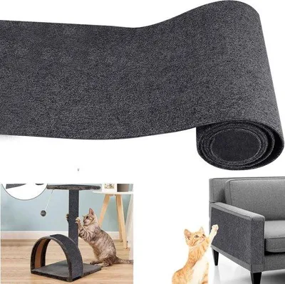 Produktbild von Famanu Krabmat Selbstklebend 200 cm x 40 cm - Anpassbares Katzenkratzspielzeug