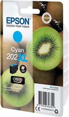 Produktbild von Epson C13T02H24010 - Tintenpatrone, cyan