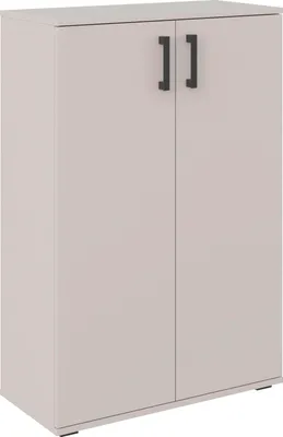 Produktbild von Schuhschrank ALEX, modern, Kaschmirfarben, 70 cm breit, 106 cm hoch, mit 2 Drehtüren