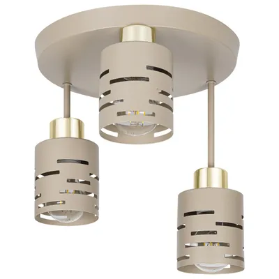 Produktbild von MasterLED Deckenleuchte Elen 3-flammig E27 beige-gold