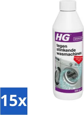 Produktbild von HG gegen stinkende Waschmaschinen 550 g - Vorteilspack - 15 Stücke