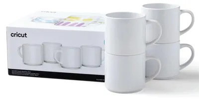 Produktbild von Cricut Stackable, Set, 0,3 l, Weiß, Keramik, Universal, 4 Stück(e)