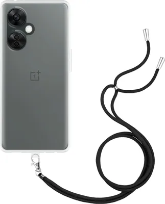 Image de Cazy Coque avec Cordon compatible avec OnePlus Nord CE 3 Lite (5G) Coque avec Cordon - Coque Flexible - Transparant