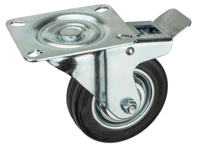 Produktbild von Transportrollen / Lenkrollen mit Bremse d=100 mm bis 70 kg
