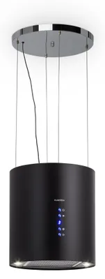 Image de Klarstein Hotte aspirante, Hotte aspirante îlot suspendue, 583m³/h flux d'air, Hotte aspirante à évacuation/circulation d'air pour montage au plafond, Hotte aspirante îlot moderne, 3 vitesses, filtre à charbon actif, Hotte îlot pour plafond