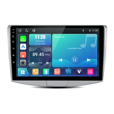 Zdjęcie produktu dla Radio samochodowe Hexinex 10" z systemem Linux, kompatybilne z Carplay, do samochodów VW Passat B7, Magotan, CC (lata produkcji 2010-2015). Wyposażone w Wi-Fi, Bluetooth, sterowanie z kierownicy, tuner FM, RDS, procesor DSP, format 2Din i port USB