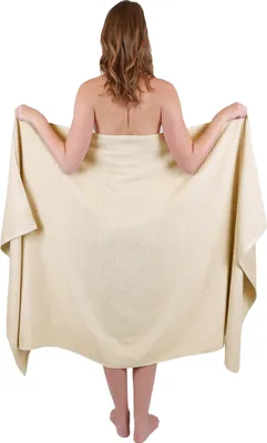Produktbild von Betz XXL Badetuch 100 x 200 cm DRESDEN Badetücher Saunatuch 100% Baumwolle Farbe sand