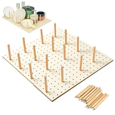 Bordenorganizer aus Massivholz, 3 Stück, 43,3x15 cm