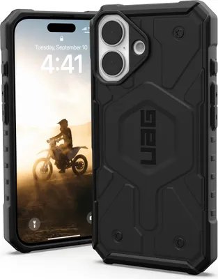 Zdjęcie produktu dla Urban Armor Gear Pathfinder, Pokrowiec, Apple, iPhone 16, 15,5 cm (6.1"), Czarny