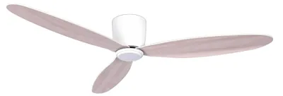 Image de Ventilateur de plafond à basse consommation avec télécommande Airfusion Radar Blanc & Chêne 132 cm