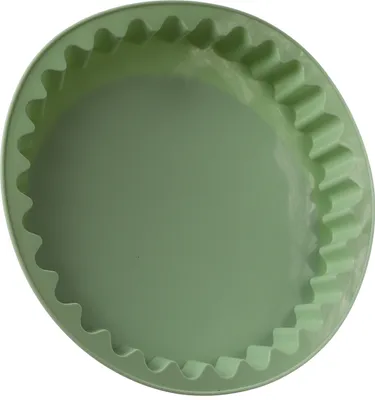 Backform - Kuchenform - Tarteform - Silikon - rund - D: 26,5cm - mintgrün