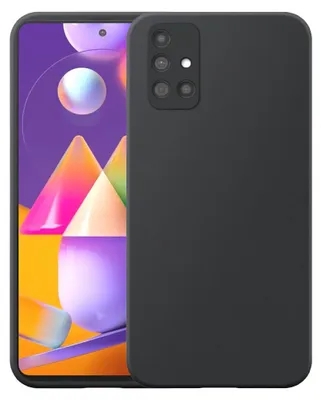 Immagine prodotto di Adatto per Samsung Galaxy M31S Custodia del telefono Custodia flessibile in silicone TPU - Custodia posteriore flessibile in silicone TPU - Nero - Smartphonics