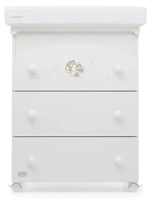 Produktbild von Foppapedretti Babyfly Wickeltisch, 47 x 69 x 89 cm, 31 kg, weiß