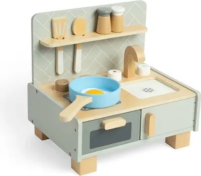 Immagine prodotto di Cucinino da tavolo in legno Bigjigs, 7lg.