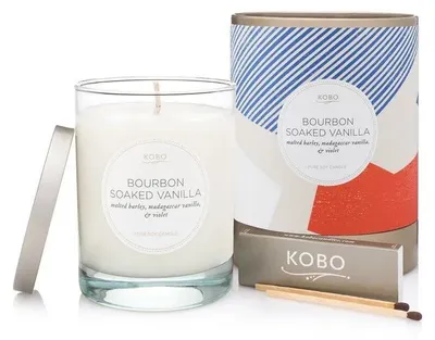 Produktbild von KOBO Natural Math Bourbon-infundierte Vanille-Duftkerze (11 oz / 312 g)