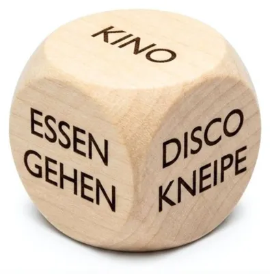Produktbild von Was machen wir? Holzwürfel 30 mm Entscheidungswürfel - 4146
