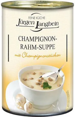 Produktbild von Jürgen Langbein Champignon-Rahm-Suppe, 400ml
