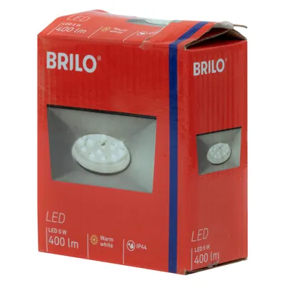 Produktbild von Briloner LED Einbauleuchte eckig Nickel matt starr IP44 5W Modul 400lm warmweiß 3000K