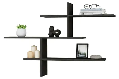 Produktbild von Regal Dpjac, Gestell, Wandregal, Mehrzweckregale, 123x22h81 cm, Anthrazit