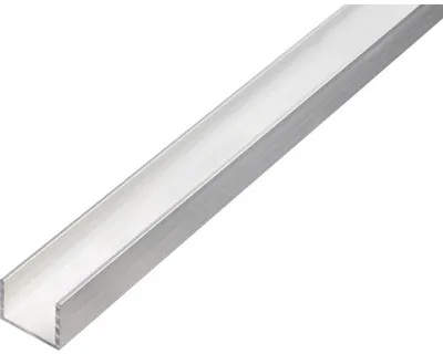 Immagine prodotto di Alberts 492519 Profilo a U, alluminio, naturale, 1000 x 15 x 10 mm