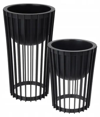 Produktbild von DIKEL Standy Blumenständer Set mit Einsätzen Schwarz