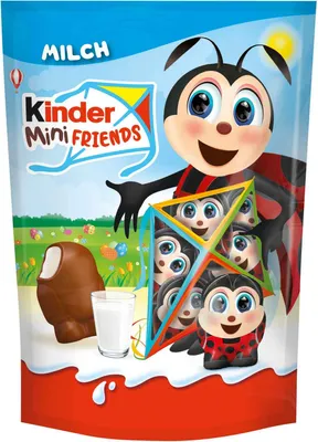 Obrázok produktu pre kinder Mini Friends mliečna čokoláda plnená krémom 122g