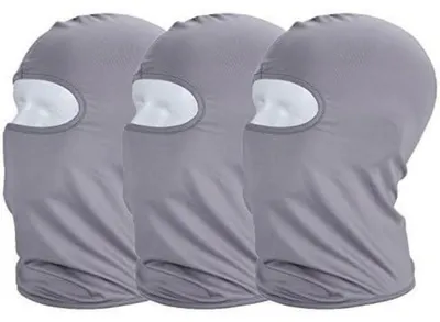 Immagine prodotto di Cappuccio balaclava con protezione UV, maschera per il viso, grigio, confezione da 3