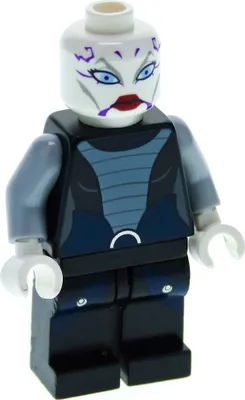 Produktbild von 1x Lego Minifigur Star Wars Asajj Ventress Torso schwarz Clone Wars 7957 sw0318