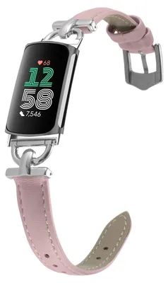 Immagine prodotto di Solidchoice - Bracciale sportivo per Fitbit Charge 6 e 5, rosa