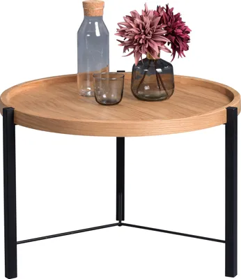 Produktbild von Couchtisch Beistelltisch TIRA 46x65 cm Wildeiche furniert