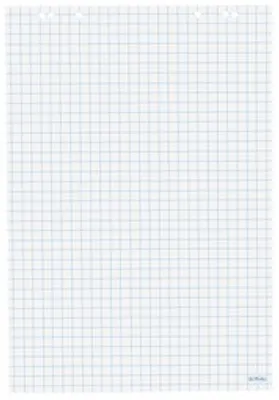 Produktbild von herlitz Flipchart-Block, 20 Blatt, kariert, 680 x 990 mm 10408151