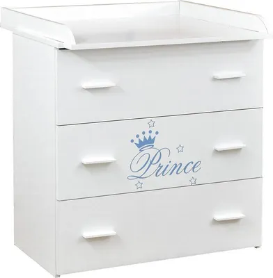 Produktbild von Baby-Delux Babyzimmer Prince Babybett 120x60 Wickelkommode Bettwäsche Set Komplettzimmer