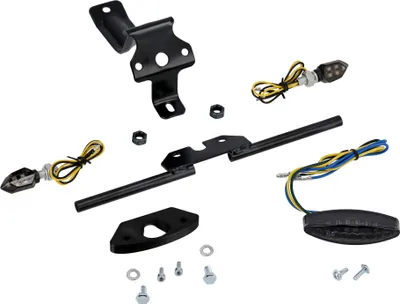 Image de Set: combinaison de feux arrière et de feu stop noir, avec mini clignotants