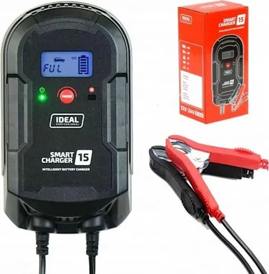 Zdjęcie produktu dla Prostownik Smart Charger 15 Lcd 12V / 24V, 15A