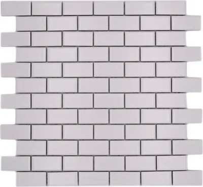 Produktbild von Keramikmosaik CBR 03WM weiß 30x30 cm