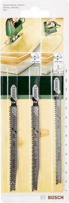 Produktbild von Bosch 3 tlg. Stichsägeblatt-Set Extra Clean for Hard Wood