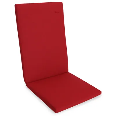 Produktbild von Herlag Sunny Hochlehner-Auflage 123x50x4 cm – wetterfest, wasserfest & UV-beständig – waschbarer Bezug mit Reißverschluss – Rot