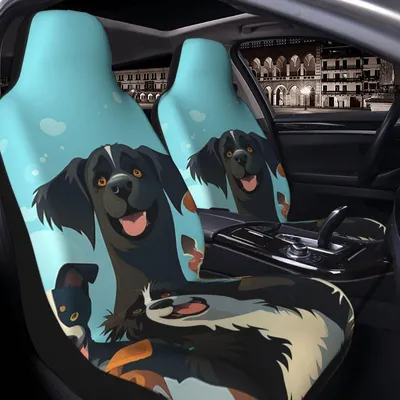 Image de Housses de siège auto pour chiens, lot de 2