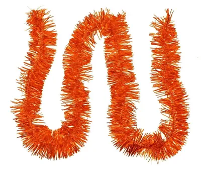 Produktbild von Lametta-Girlande 40m Metallic Glänzend Orange 20er Set